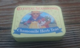 Vintage Celestial Seasonings Chamomile Herb Teas Mini Tin FLip Top - £9.66 GBP