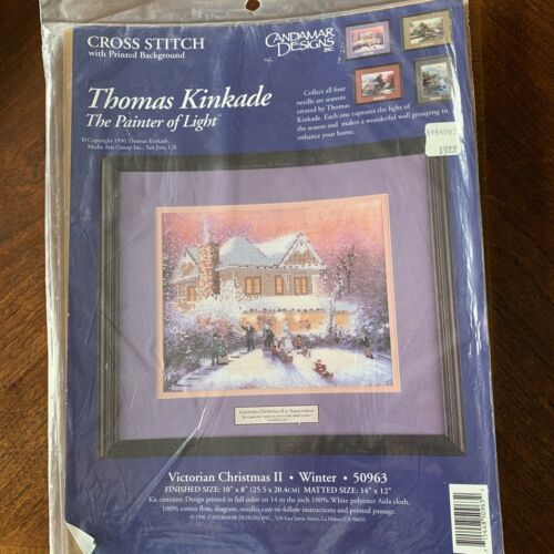Thomas Kinkade Candamar Designs Inc Victorian Christmas II Counted Cross Stitch - $11.83