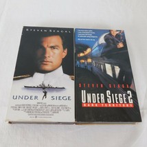 Lot 2 Under Siege &amp; Under Siege 2 VHS Steven Seagal Tommy Lee Jones Gary... - £6.18 GBP