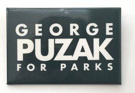 George Puzak for Parks and Recreations Board 1997 Campaign Button Pin Mi... - $10.00