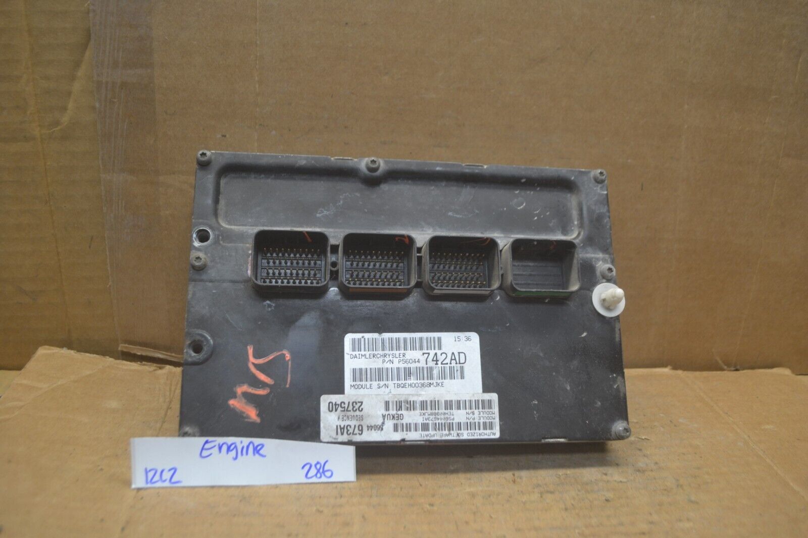 06 Jeep Grand Cherokee 3.7L Engine Control Unit ECU P56044742AD Module 310-12D2 - $39.99