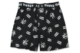 American Eagle Mens Black Young Money Logo Stretch Boxers Short, M Medium 8685-6 - £15.46 GBP