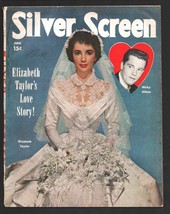 Silver Screen 6/1950-Liz Taylor-Lex Barker-Tarzan-Broderick Crawford-Ida Lupi... - £50.78 GBP