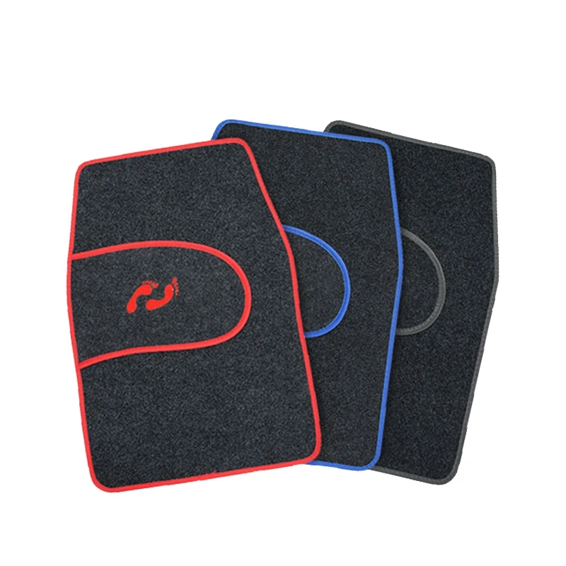 Universal 4PCS Car Floor Mats Carpet Full Set Car Floor Mat For Auto Foot Pads - £48.48 GBP