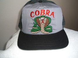 OLD OUT  Cobra (Ford) on a new Gray w/black mesh ball cap  - $20.00