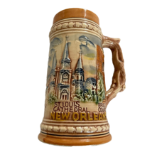 Vintage New Orleans Beer Stein Mug French Quarter St Louis Made Japan Souvenir - £7.97 GBP