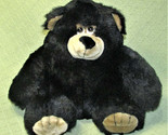 AMERICA WEGO BLACK TEDDY 1989 12&quot; BEAR PLUSH VINTAGE STUFFED ANIMAL #112... - $25.20