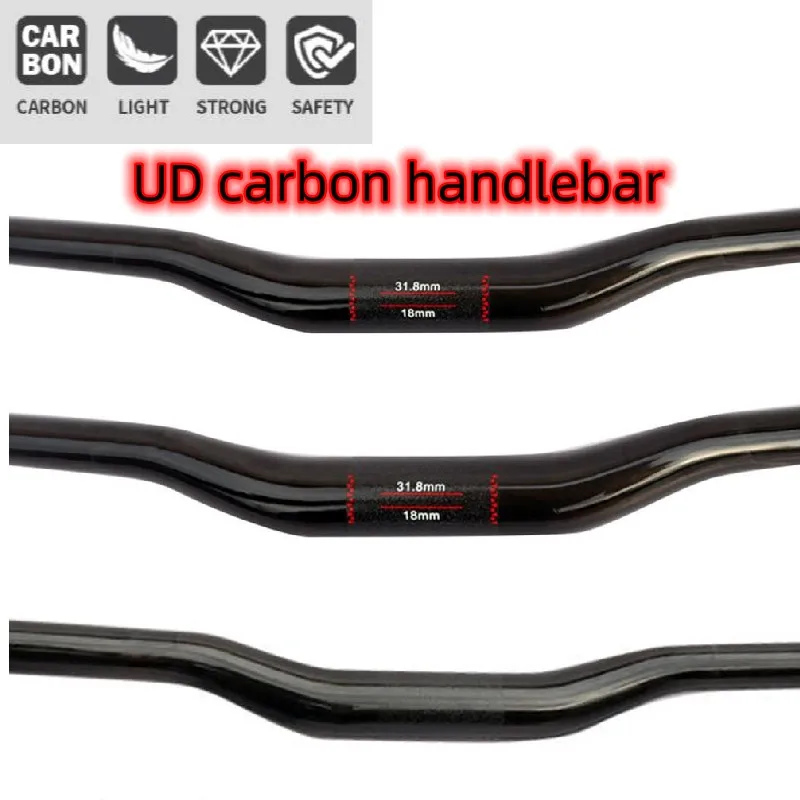  handlebar UD rise mtb bike bicycles  rise handlebar 31.8*600/620--760mm cycling - $161.39