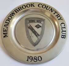 Meadowbrook Country Club Green Coat Invitational 1980 Large Ashtray - $44.95