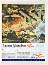 1944-WWII-Vintage Print Ad-GENERAL MOTORS-FISHER-Army Navy &quot;E&quot; Buy War B... - $17.23 CAD