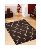 Glitzy Rugs 9 ft. x 12 ft. Hand Tufted Wool Geometric Area Rug, Brown &amp; ... - $533.45