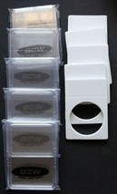 (5) BCW Large Dollar Coin Display Slab With Foam Insert - White - Coin - $5.95