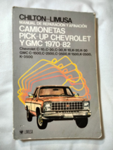 Chilton-Limusa Manual De Reparacion Y Afinacion Camionetas Pick-Up Chevr... - £9.56 GBP