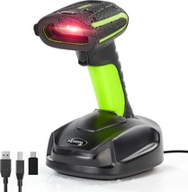 Eyoyo 2D Qr Industrial Barcode Scanner With Wireless Charging Stand, Rugged - $90.99