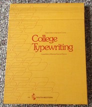 1975 College Typewriting Yellow Cover 9th Edition South-Western Lessenberry - $6.66