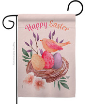 Pink Easter Garden Flag 13 X18.5 Double-Sided House Banner - £15.94 GBP