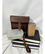 VTG WHEATLEY SILMALLOY SADDLE CANTEEN LEATHER FLASK &amp; SANDWICH CASE ENGL... - $302.94