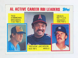 Reggie Jackson 1984 Topps #713 California Angels Los Angeles MLB Basebal... - $1.69