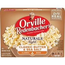 36 BAGS TOTAL | Orville Redenbacher’s Naturals Light Classic Butter &amp; Se... - £45.43 GBP