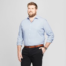 Men&#39;S Tall Standard Fit Long Sleeve Button-Down Shirt-Goodfellow&amp;Co Horizon Blue - £14.64 GBP