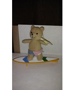 Russ Berrie Bear Surfer Dude Surf Board with Surfer Shorts Plush 5 1/2&quot; - $186.56 MXN