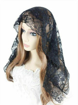 New Mantilla Church Chapel Veils Head Cover Lace Black Catholic Mass - £12.52 GBP