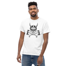 Men&#39;s classic t-shirt viking skull without jaw - £14.49 GBP+