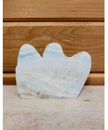Calcite Cloud Caribbean Polished Stone with Live Edge - $49.88 CAD
