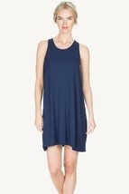 Lilla P Navy Mini Dress Back Neck Tie Jersey A Line Dress SZ S NWT $148 - $47.20