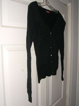 Merona Size Small/Petite Black with Golden Beads Ladies Sweater - £7.72 GBP