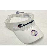 Champion White Retro Embroider Logo Twill Mesh Visor Cap Golf Tennis Vol... - £17.85 GBP