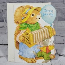 1980 Greeting Card Birthday Buddies Anthropomorphic Current Vintage  - $7.91