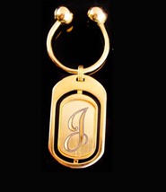 Vintage Pierre Cardin Keychain - Initial J - personalized letter gift - designer - $75.00
