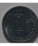 Mexico 10 centavos 10 cent Coin 2001 - $18.81 MXN