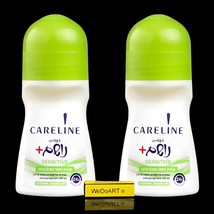 Careline -2 Deodorant roll-on breathe SENSITIVE without alcohol  (2x 75 ml) - £25.17 GBP
