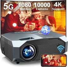 Projector With 5G Wifi And Bluetooth, Yowhick 10000L Full Hd 1080P Outdoor - £155.86 GBP