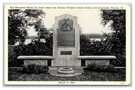 National Womens Relief Society Monument Nauvoo Illinois IL UNP WB Postca... - $4.90