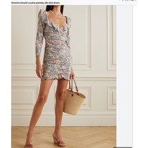 New Veronica Beard Lozano Floral Ruched Minidress (Size 10 Approx.) - £235.38 GBP