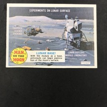 VTG 1969 Topps Man On The Moon #47B Lunar Base! EX Experiments on Lunar Surface - £7.46 GBP