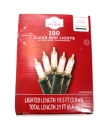 Holiday Time Clear 100 Mini Lights With Green Wire Lighted 19.5 Ft - £6.30 GBP