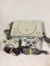 Official Sony PlayStation 1 PS1 Console Complete w 2 Controllers &amp; Cords - £69.71 GBP