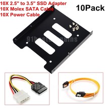 2.5&quot; To 3.5&quot; Bay Ssd Metal Hard Drive Hdd Mounting Bracket Adapter Tray ... - $56.99