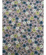 DAISY KINGDOM # 4990 CRAZY LACE MINILACE FABRIC Pink Blue Yellow Flowers... - £7.49 GBP