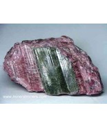 Watermelon Tourmaline in Quartz Specimen, Bi-Color Tourmaline Crystal, R... - £378.81 GBP