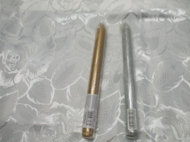 Gold/Silver Parrafin Taper Candle for ritual, spell, altar work, sun/moon/god/go - £11.16 GBP