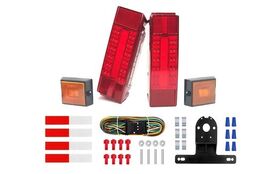 Serlainxin LED Boat Trailer Lights Rectangular Waterproof Combo Stop Turn - $389.29 MXN