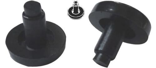 4 Nylon Flat Stem 3/4&#39;&#39; Bumper Glides for Tubular Chair Bases - $7.77