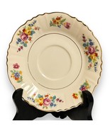 VTG Floral Saucer. Replacement Piece China Mix &amp; Match Gold Trim. Syracu... - $12.99