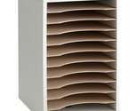 Safco, Vertical Desktop Sorter, Wooden Paper Organizer for Home Office a... - £80.56 GBP