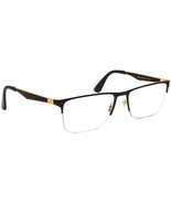 Ray-Ban Eyeglasses RB 6335 2890 Black on Gold Half Rim Metal Frame 56[]1... - $181.48 CAD